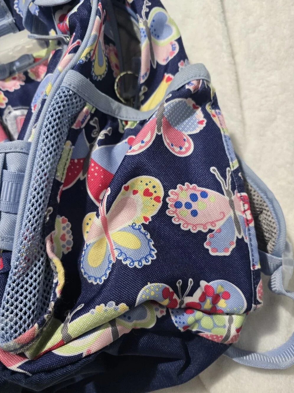 Pottery Barn Kids Blue Butterfly Backpack C Monogram